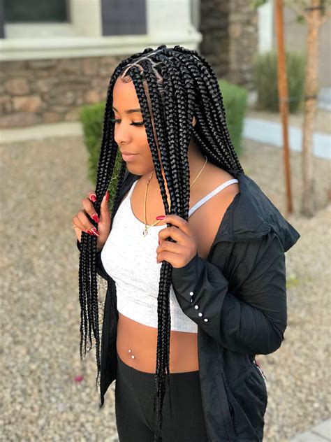 box braids with metal|box braids styles gallery.